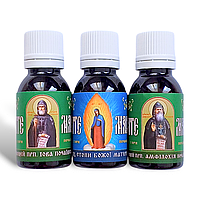 Олія освячена (набір 3 в 1) Іова Почаївського, Амфілохія Почаївського, Пресвятої Богородиці Почаївська