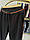 Чоловічі спортивні штани LORO 2426 (батал) 3-7XL чорні прямі, фото 2
