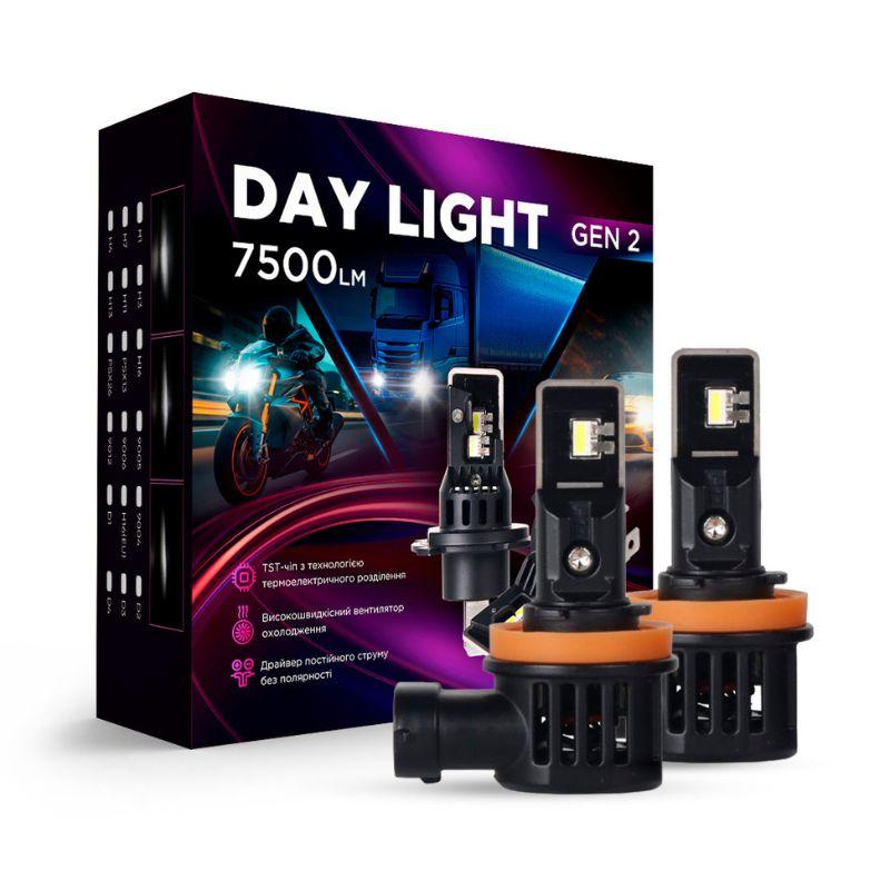 Світлодіодні лампи Н11 для авто Carlamp Day Light Gen2 Led автолампи 5800 K 7500 Lm (DLG2H11)