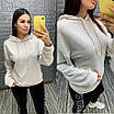 Стильна кофта з капюшоном, фото 2