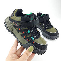 KB516 green Кросівки на липучці дитячі Клібе Хакі green Clibee, фото 4