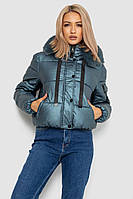 Жіноча зимова куртка, колір петрол, 244R2170 kzk ЗНИЖКА