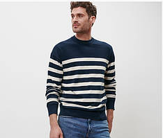 Якісний зручний чоловічий бавовняний светр, кофта в полоску від tcm tchibo (Чібо), Німеччина, L-XL