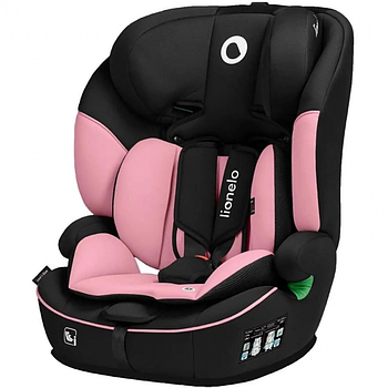 Автокрісло Lionelo Levi i-Size Pink Baby (група 1/2/3, 9-36 кг, регулювання підголівника) Чорно-рожеве
