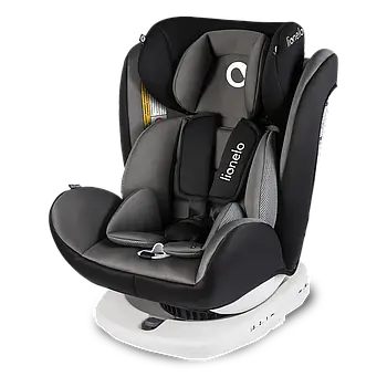 Автокрісло Lionelo Bastiaan Grey (Isofix, група 0+/1/2/3, поворот 360°) Сіре