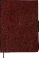 Щоденник недатований Buromax Salerno A5 штучна шкіра коричневий