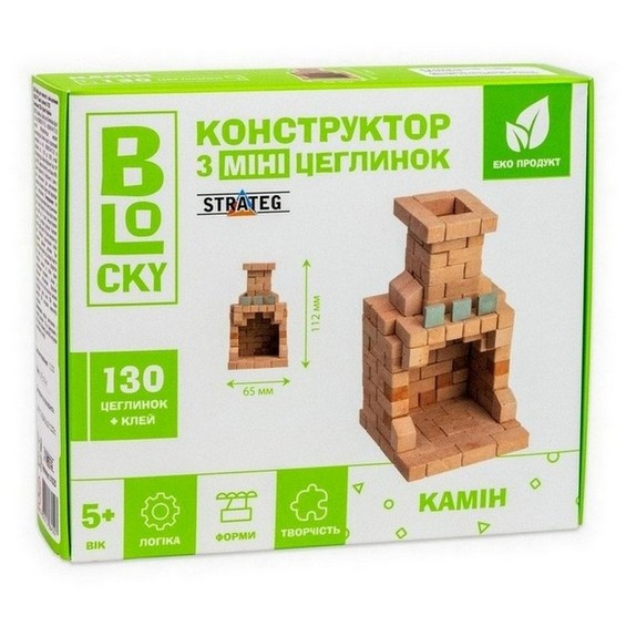 Конструктор з міні-цеглинок BLOCKY Камін Strateg