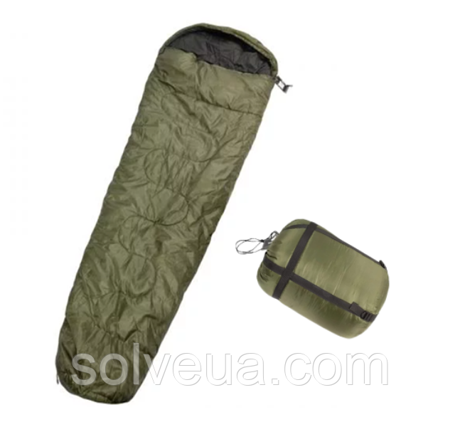 Спальний мішок Mil-Tec Mumia Olive -10 градусів 14110001.solve