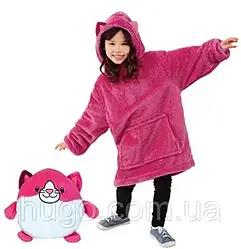 Дитяча толстовка з балахоном 60см, Huggle Hoodie / Худі іграшка / Плед кофта / Толстовка плед з капюшоном