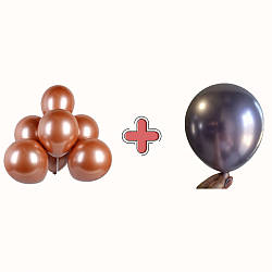 Латексні повітряні кулі 12 дюймів хром 1+1 два нових кольори!