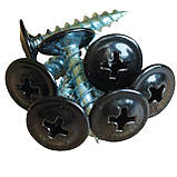 Саморіз з пресшайбою з буром 4,2*19 RAL9005 (упаковка 500 шт), фото 4