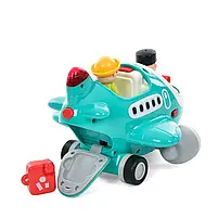 Літак HE999500 розмір 21см, на радіокеруванні, 2 фігурки, звук, світло, на батарейці, в коробці, 24-16-21см, фото 3