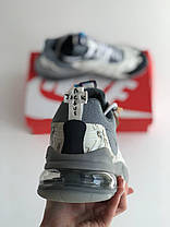 Чоловічі кросівки Nike Travis Scott Air Max 270 React Gray Найк аїр макс 270 Сірі підошва Аїр, фото 6