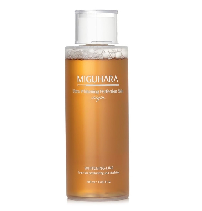 Освітлювальний зволожувальний тонер із ніацинамідом Miguhara Ultra Whitening Perfection Skin Origin 400 мл
