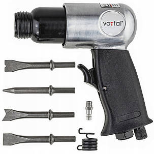 Пневматичний ударний молоток 140 л/хв (6.3 бар) + 4 долота Vorfal V04148, фото 3