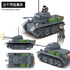 Конструктор Quanguan Легкий німецький танк Pz.Kpfw.II Ausf. L Luchs "Рись" для Лего Lego, фото 3