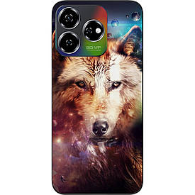 Чохол силіконовий Case для ZTE Nubia V60 з картинкою Космічний вовк