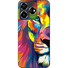 Бампер силіконовий Case для ZTE Nubia V60 з малюнком Яскравий лев