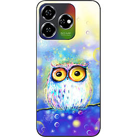 Бампер силіконовий Case для ZTE Nubia V60 з малюнком Совонька