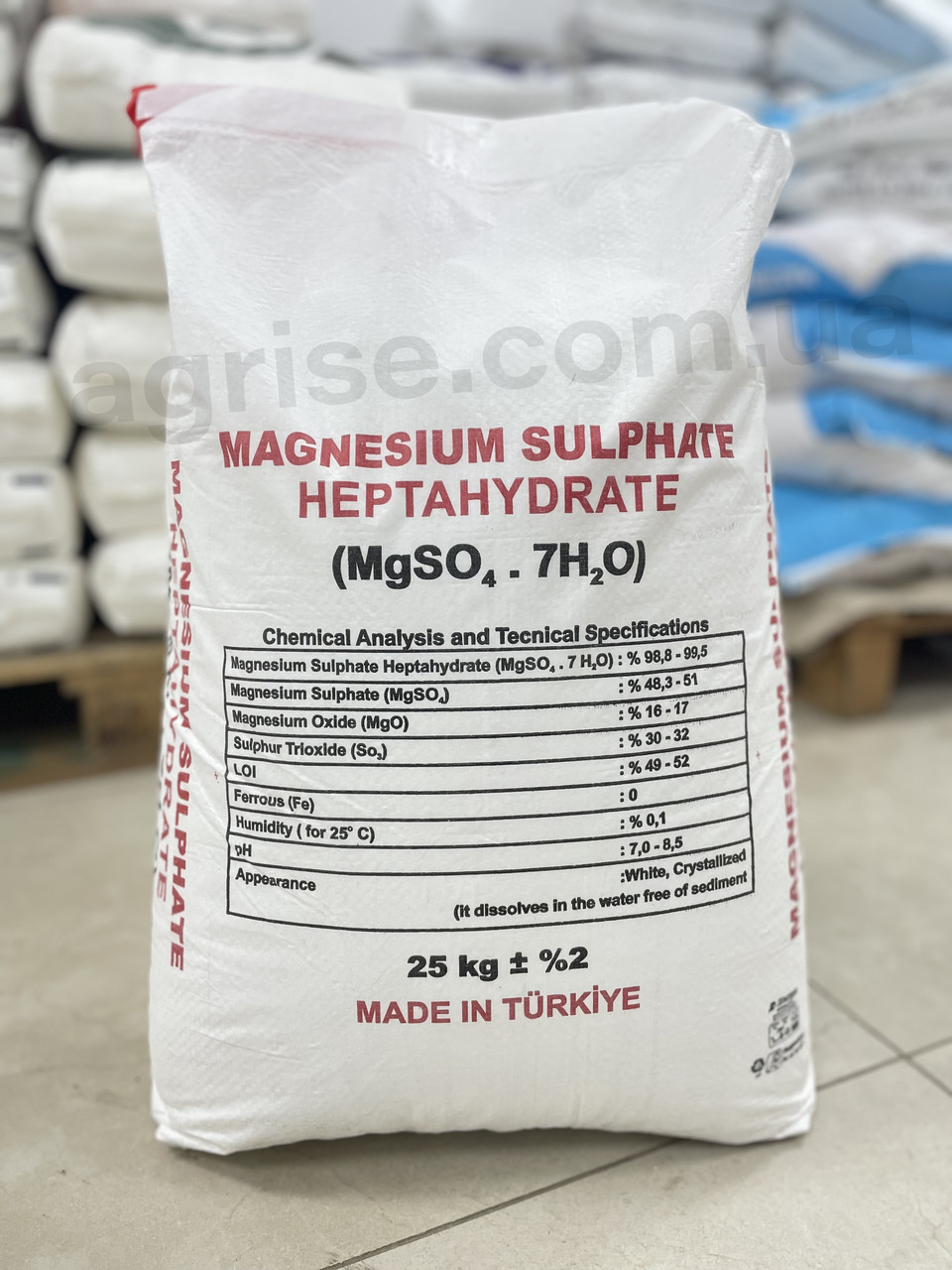 Добриво Сульфат Магнію Гептагідрат (Magnesium Sulphate Heptahydrate) 25кг
