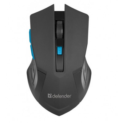 Мишка Defender Accura MM-275 Black-Blue (52275), фото 1