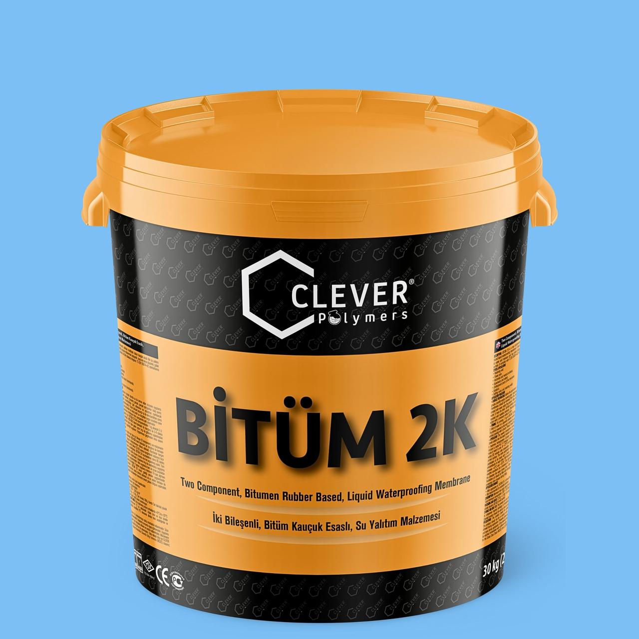 Бітумно-каучукова гідроізоляція фундаменту Clever Bitum 2K 30 кг