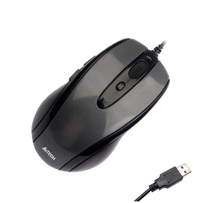 Мишка A4Tech N-708X Glossy Grey, фото 1