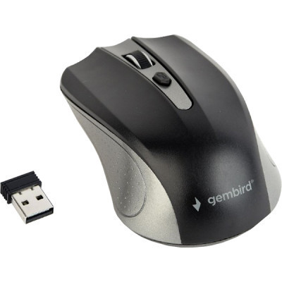 Мишка Gembird MUSW-4B-04-GB Black+Grey (MUSW-4B-04-GB), фото 1