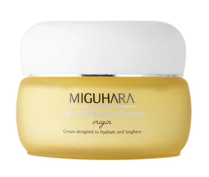 Освітлювальний крем із ніацинамідом і пептидами Miguhara Ultra Whitening Cream Origin 50 мл