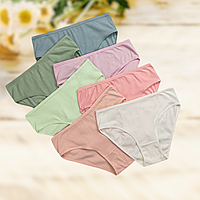 Набір трусів жіночих батальних Ніколетта 7 шт рубчик  Розміри 2XL 3XL 4XL 5XL