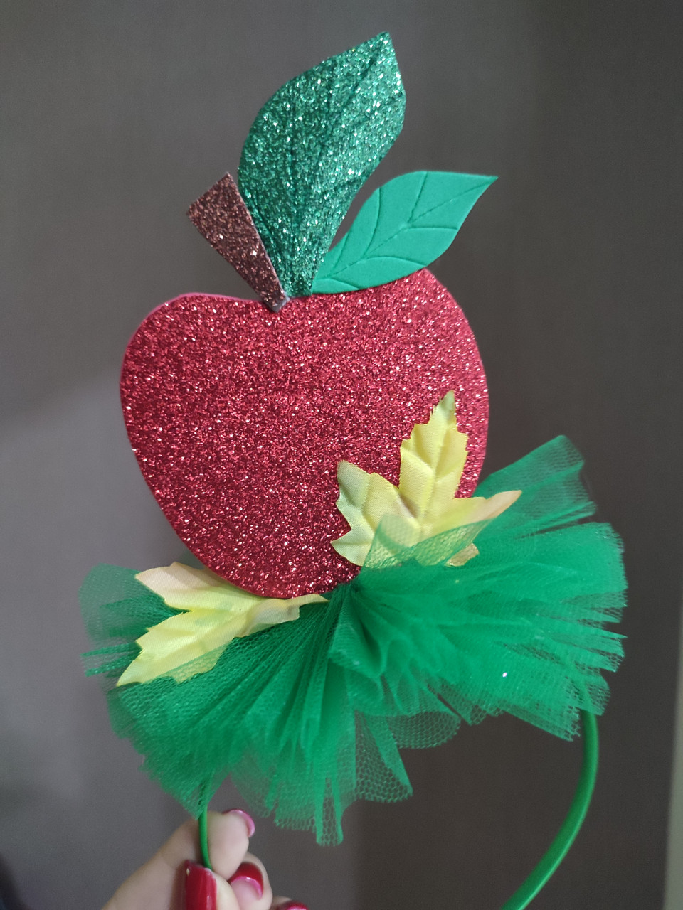 Обруч Яблуко Яблоко Обруч Яблучко Осінній ободок Яблука Обідок Яблучка Осінній обруч Яблуко, фото 1