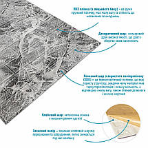 R061-2-20 Панель стінова у рулоні 3D 700х19600х2мм Мармур Чорний (D) SW-00002279, фото 3