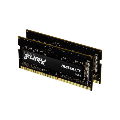Модуль пам&apos;яті для ноутбука SoDIMM DDR4 64GB (2x32GB) 3200 MHz Fury Impact Kingston Fury (ex.HyperX) (KF432S20IBK2/64), фото 1