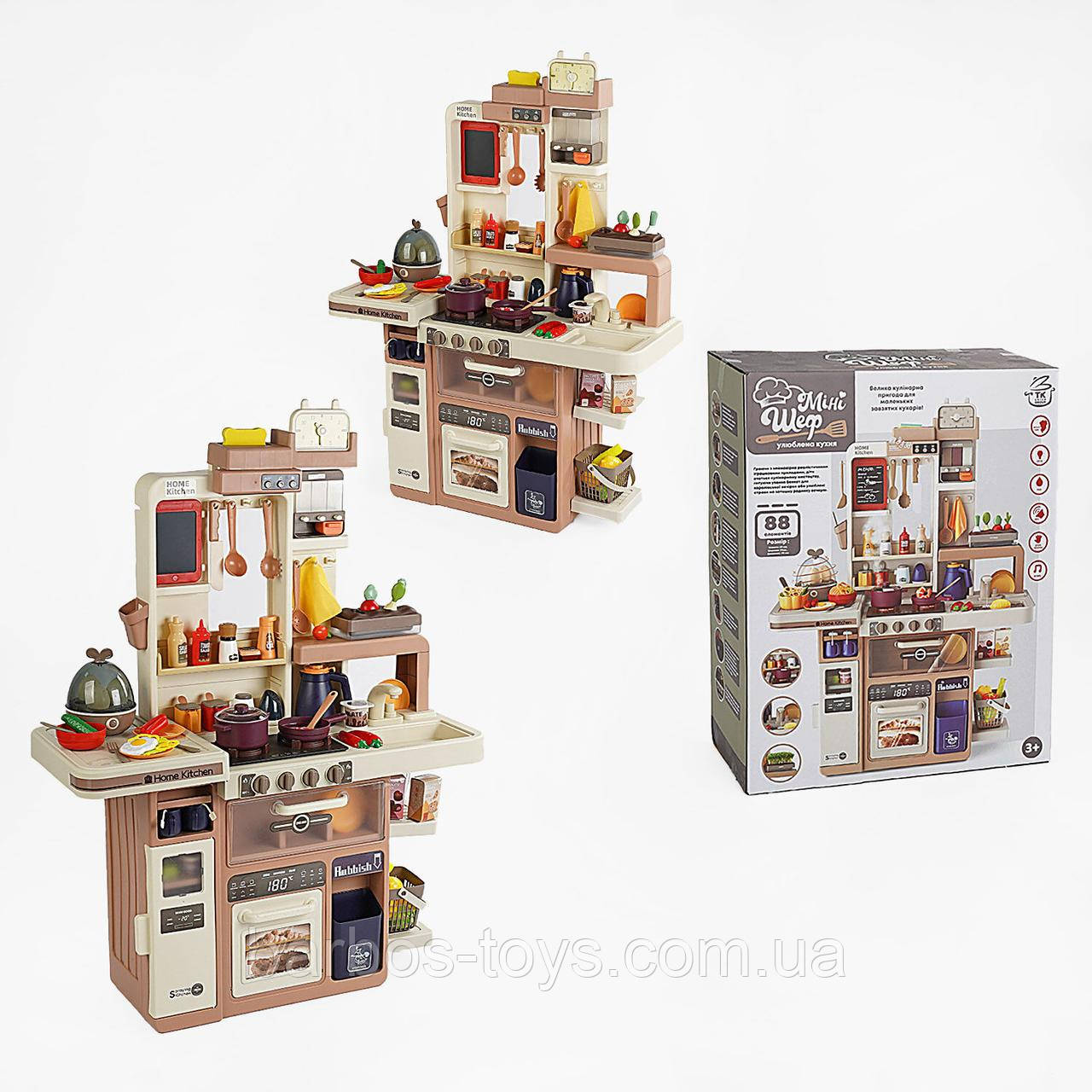 Міні-кухня для дітей 88 елементів TK-20819 'TK Group Набір для гри в кухарі з аксесуарами та продуктами