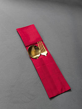 Куверт чохол для столових приборів К3 Саржа Червоний