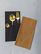 Куверт чохол для столових приборів К2 Канвас Чорний, фото 4