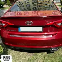 Накладка на бампер с загибом HYUNDAI SONATA VII (2014-2017)