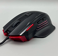 💙Ігрова мишка для геймерів Миша USB JEDEL GM1070 з RGB підсвіткою 3200 DPI Чорна