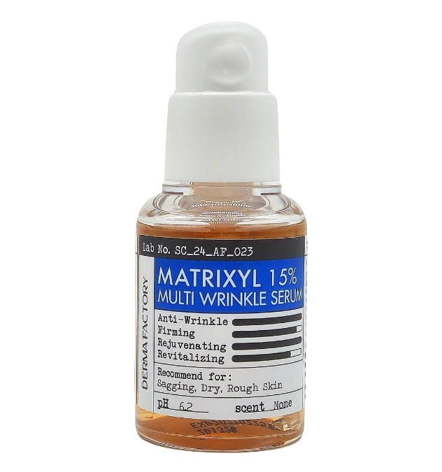 Ліфтинг-сироватка з пептидами проти зморщок Derma Factory Matrixyl 15% Multi Wrinkle Serum 30 мл
