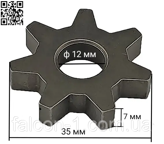 Зірочка для електропил Einhell Royal Craft (D=35 мм, H=7 мм, d=12 мм)