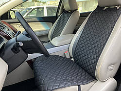 Накидки на сидіння для автомобіля Volkswagen VW з Екошкіри Повний комплект Чорні Чохли на сидіння Преміум