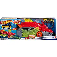 Вантажівка-транспортер Hot Wheels Паща дракона (GTK42) ОРИГІНАЛ, фото 6
