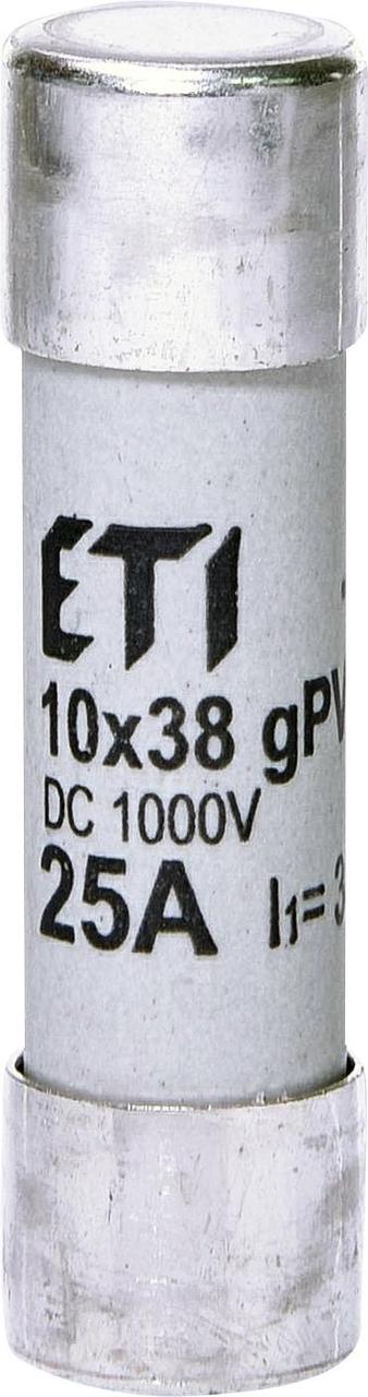 Запобіжник CH 10x38 gPV 25A 1000V (30kA)