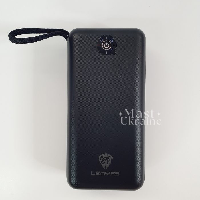 Потужна портативна зарядка Power bank LENYES PX368 30000 mAh 4хUSB, MicroUSB, Type-C