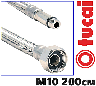 Антикорозійний шланг до змішувача TUCAI 1/2хМ10 200 см (коротка)