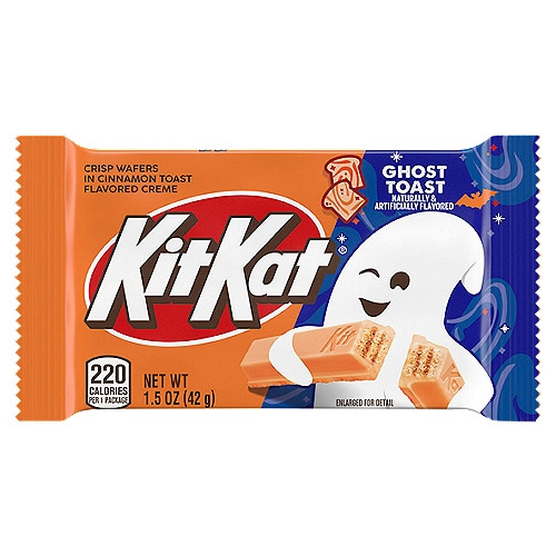Шоколадний батончик Kit Kat Halloween Cinnamon Toast Flavored Creme Wafer Snack Size 42 г, фото 1