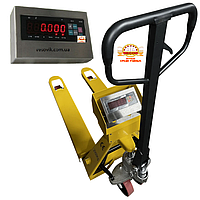 Ваги-рокла ЗЕВС ВПЕ-2000-4 (H1200х800) Стандарт з індикатором МВ12 (нержавіюча сталь) 2000кг