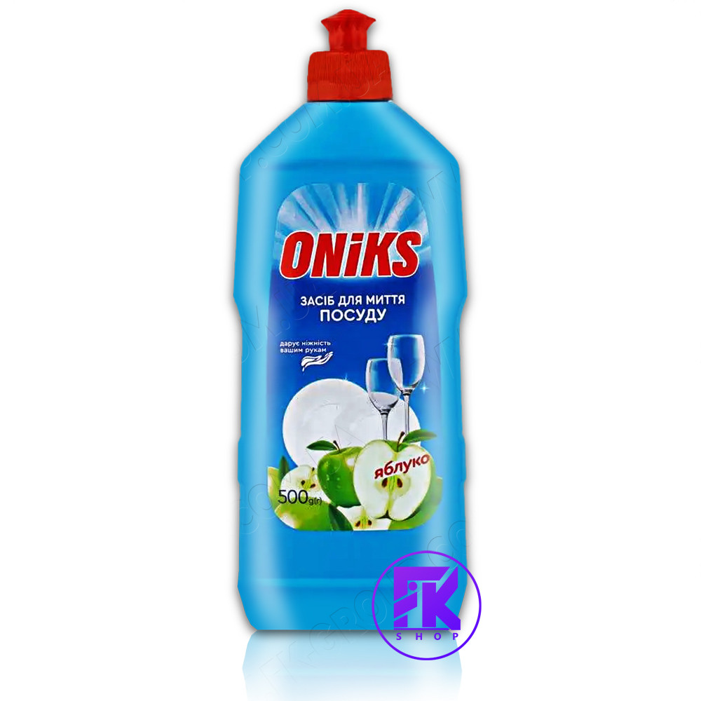 Засіб для миття посуду Oniks Зелене яблуко 500 мл