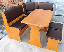 Кухонний гарнітур розкладний ДСП/шкірзамінник Гармонія вишня/шоколад Мікс Меблі