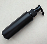 Флакон із дозатором для мила, гелю чорний 100 мл, фото 3